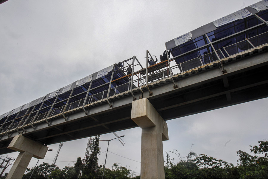 Proyek Pembangunan Skybridge Bojonggede
