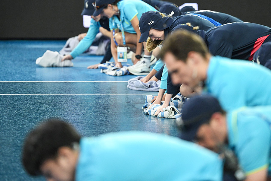 Keringkan Lapangan Karena Hujan dalam Australia Open 