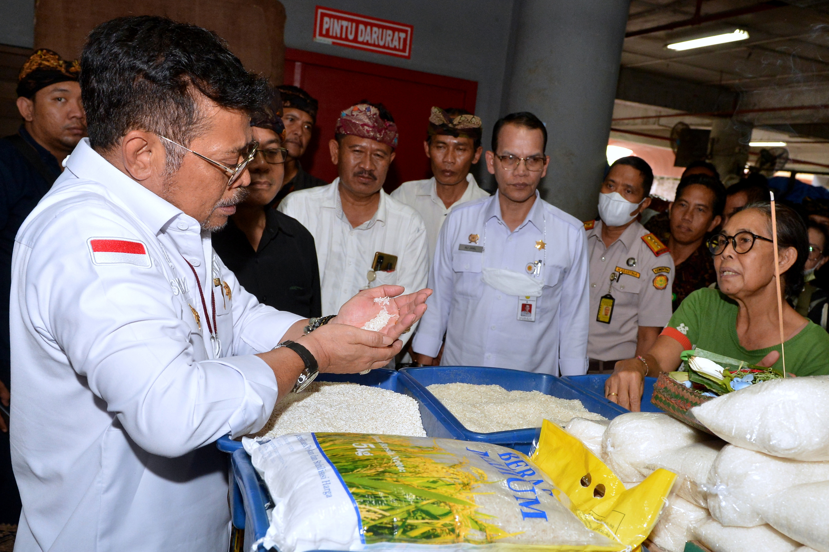 Mentan Tinjau Ketersediaan Pangan di Bali
