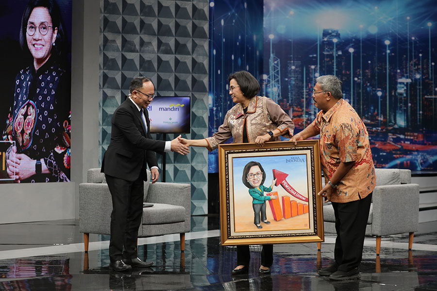 Berikan Karikatur Kepada Menteri Keuangan Sri Mulyani 