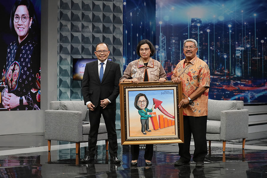 Berikan Karikatur Kepada Menteri Keuangan Sri Mulyani 