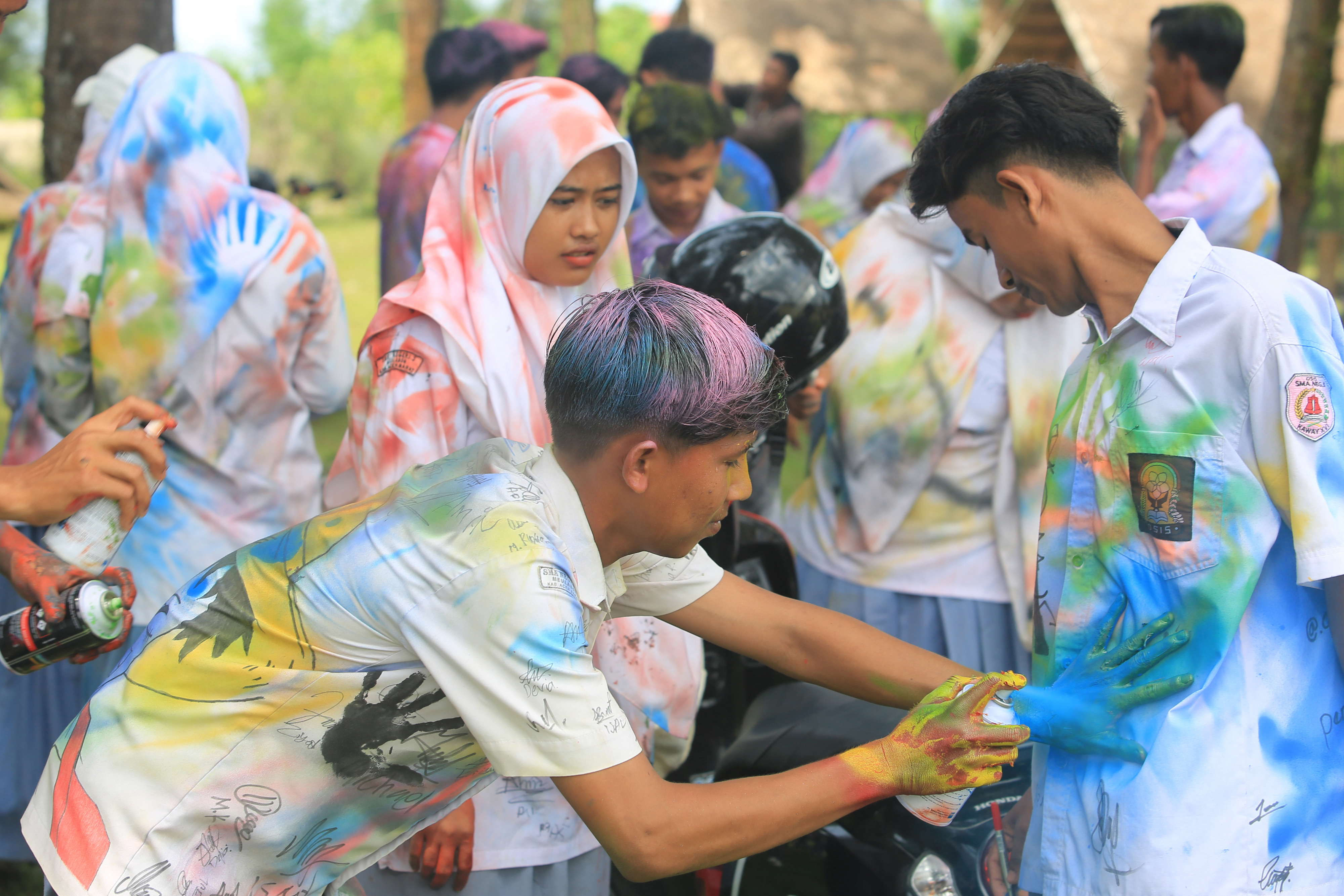 Aksi Coret Baju Sekolah 