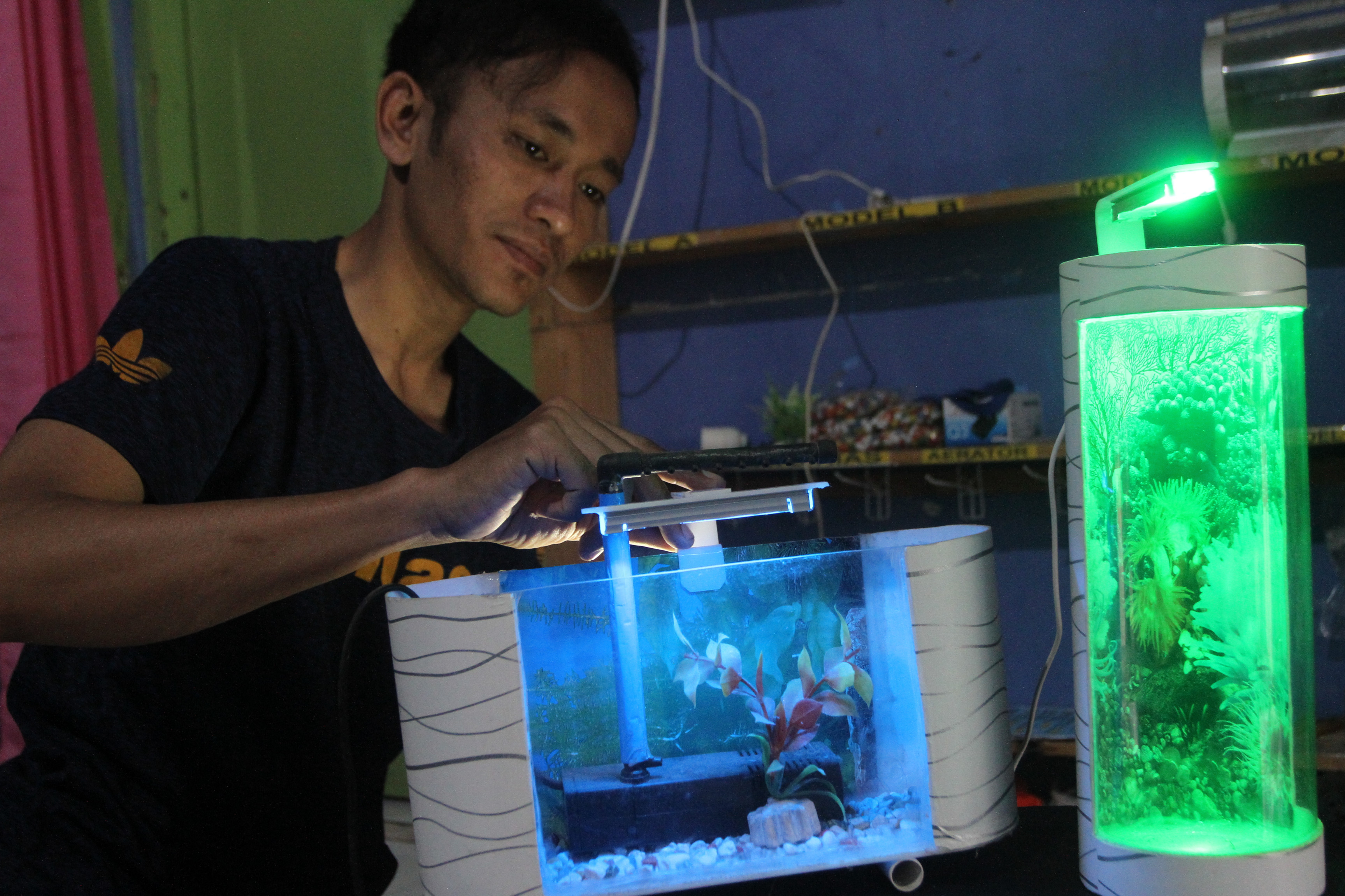 Aquarium Mini dari Pipa
