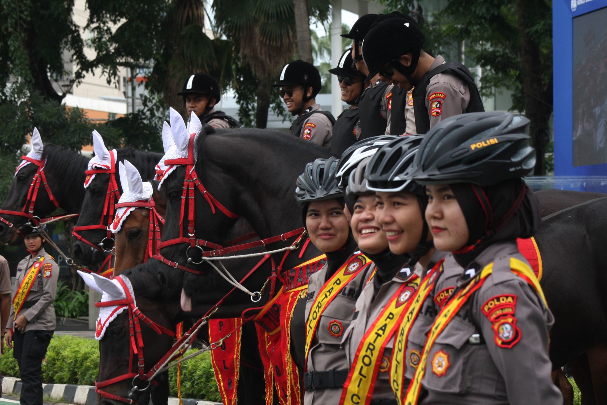 Polisi Berkuda Amankan CFD