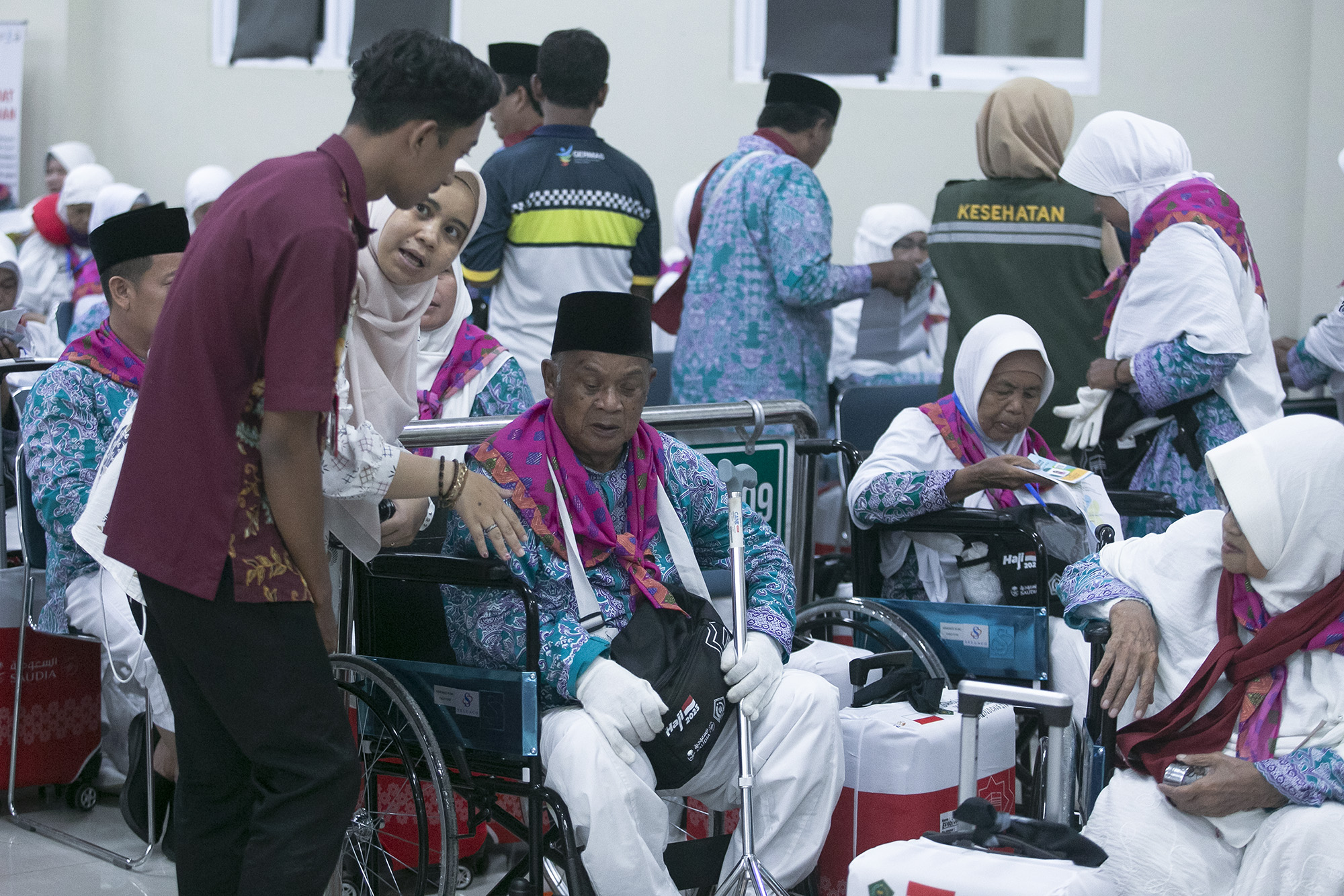 366 Jamaah calon Haji Tiba di Embarkasi Kertajati