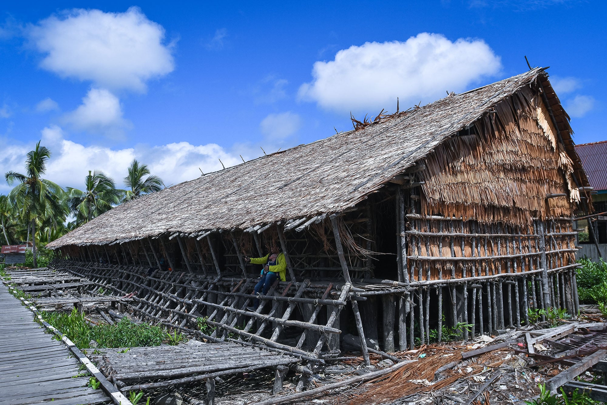 Rumah Adat Suku Asmat di Papua Selatan