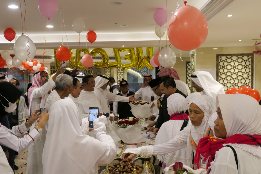 Kedatangan Jamaah Calon Haji Di Mekah