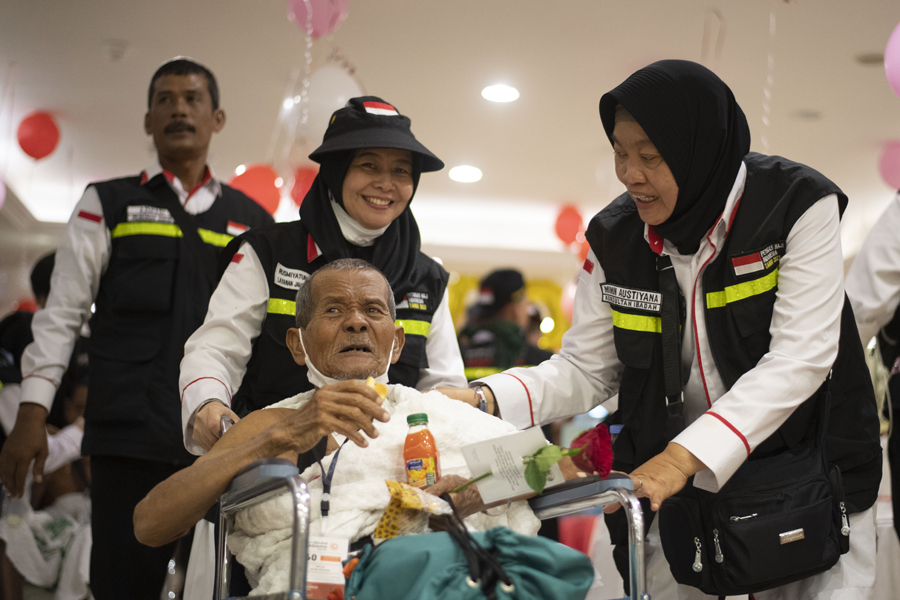 Kedatangan Jamaah Calon Haji Di Mekah