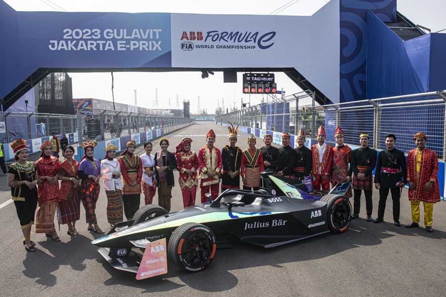 Sesi foto Formula E 2023 Jakarta