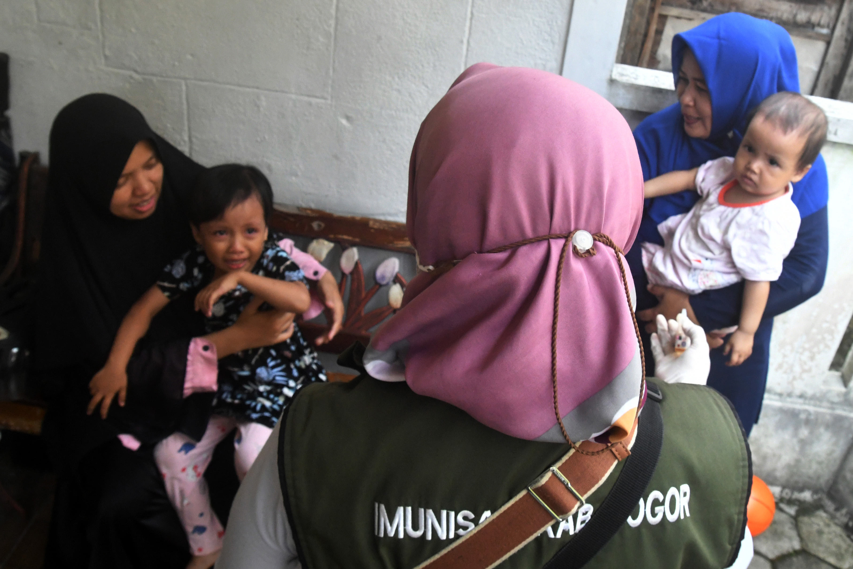 Vaksinasi Polio Keliling di Kabupaten Bogor