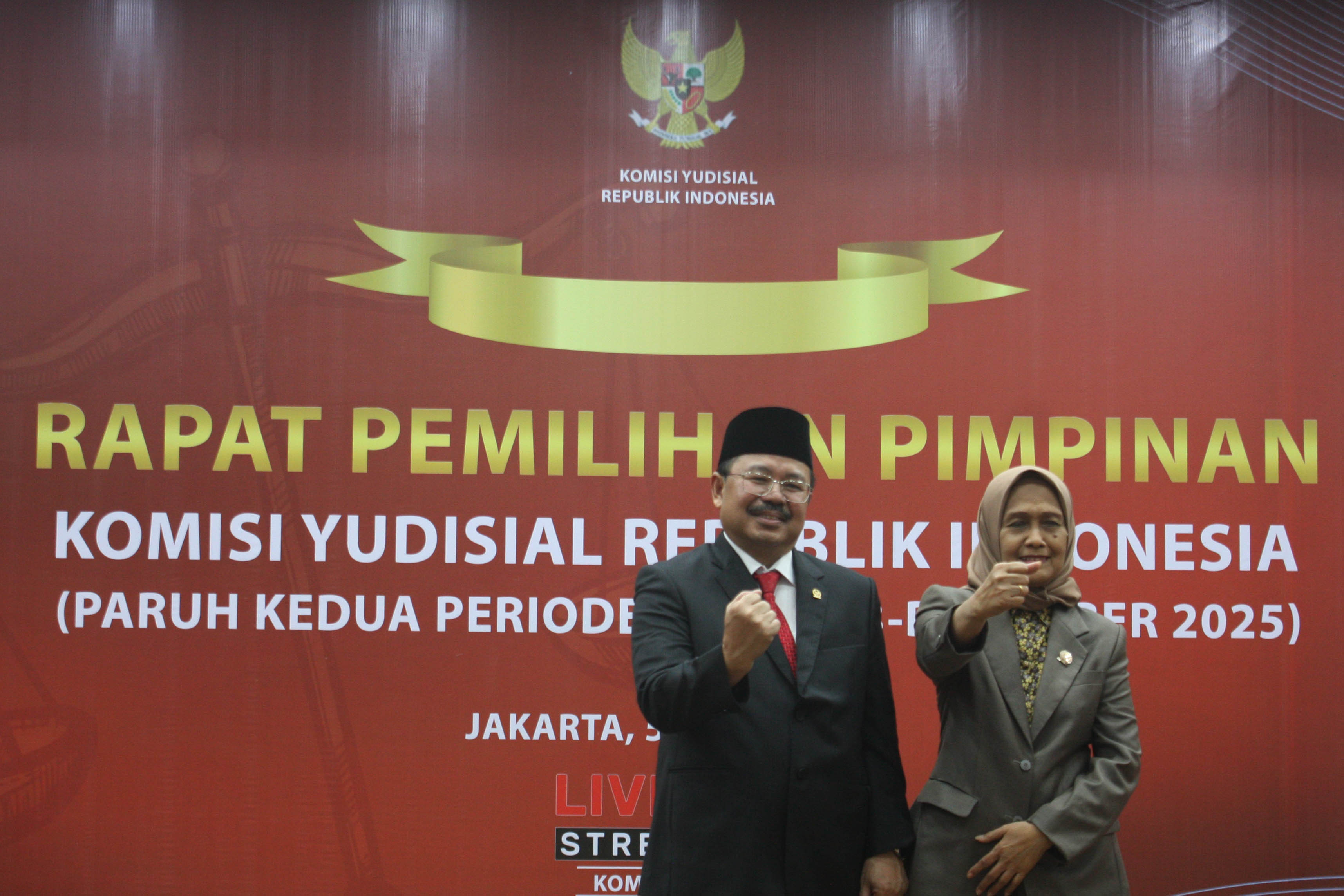 Ketua Komisi Yudisial Paruh Waktu Kedua Terpilih