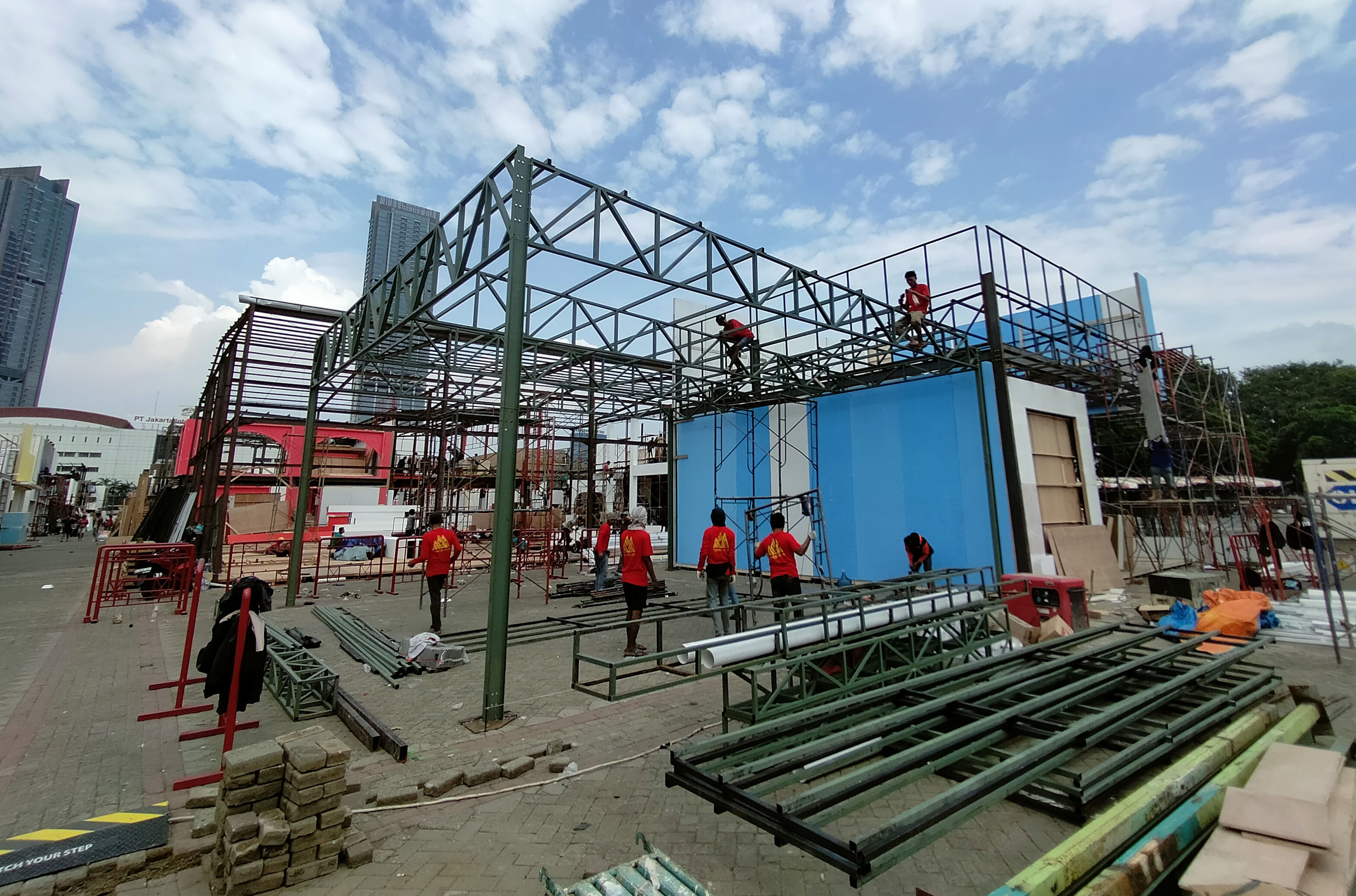 Persiapan Jakarta Fair Kemayoran 2023