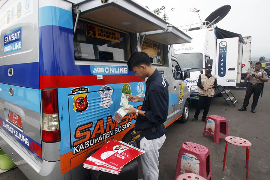 Razia Pajak Kendaraan Bermotor di Bogor