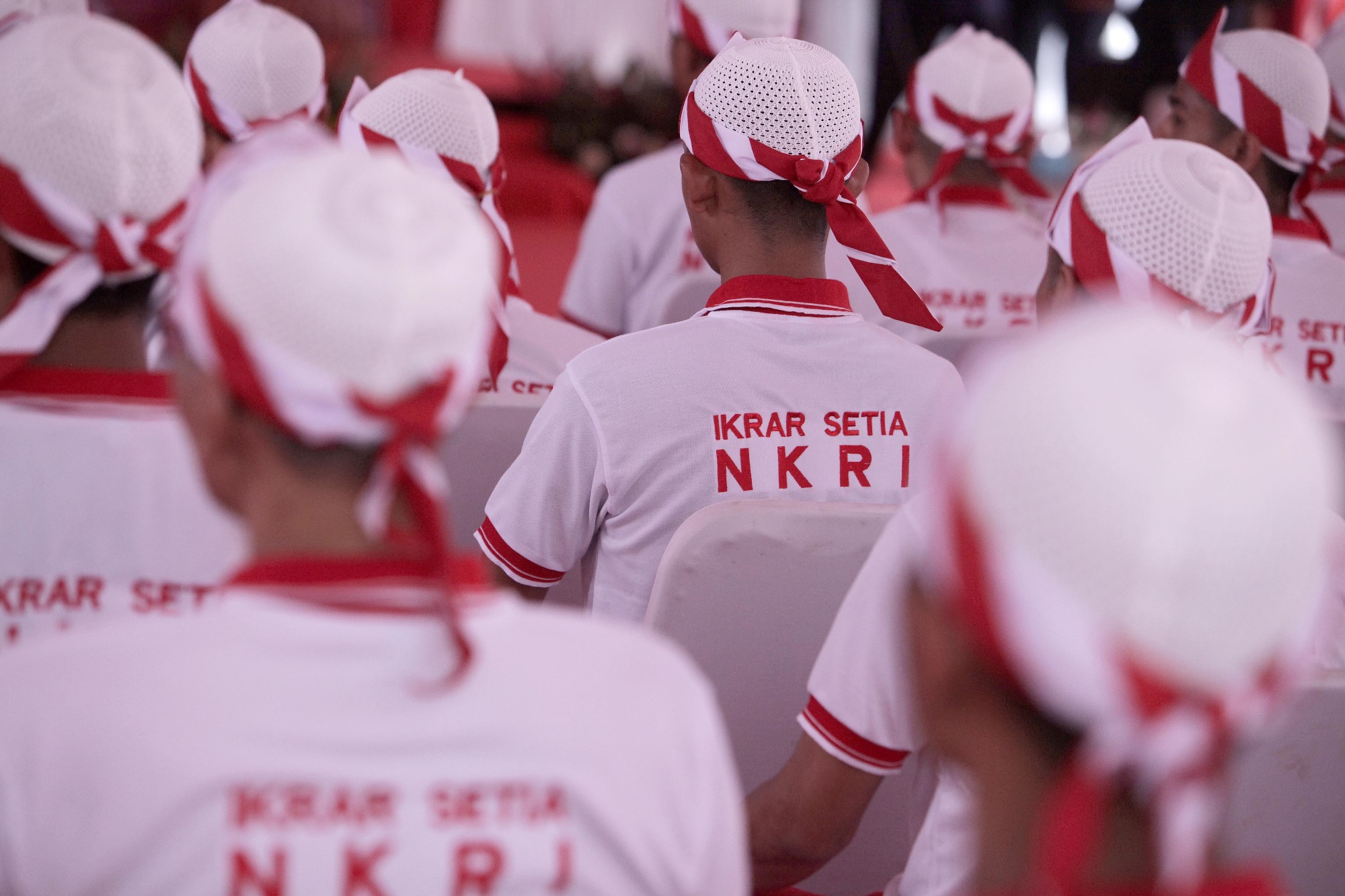 Warga Binaan Narapidana Terorisme Melakukan Ikrar dan Janji Setia NKRI