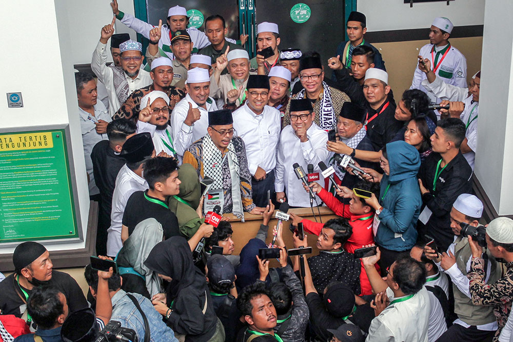 Anies-Muhaimin Hadiri Ijtima Ulama dan Tokoh Nasional