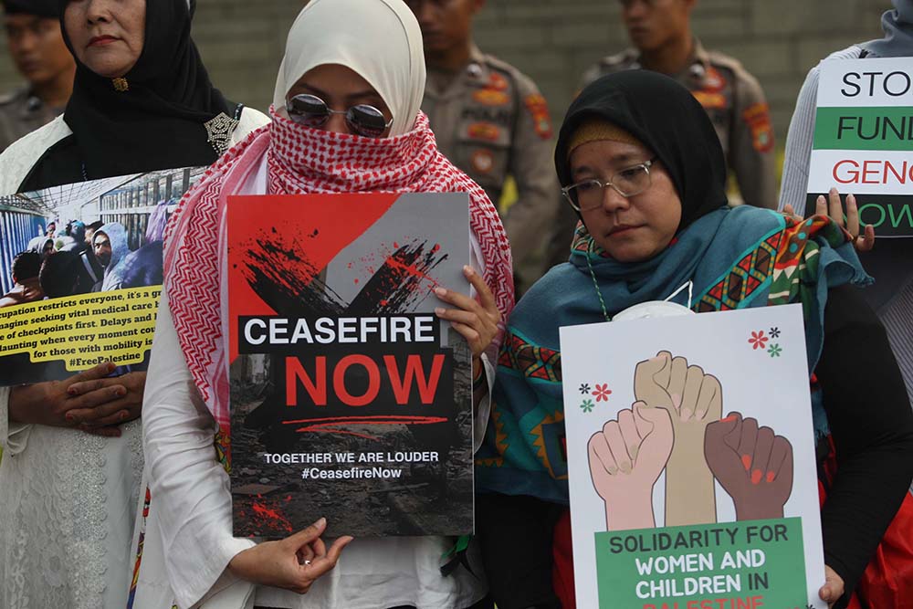 Tabur Bunga untuk Rakyat Palestina Korban Genosida di Gaza