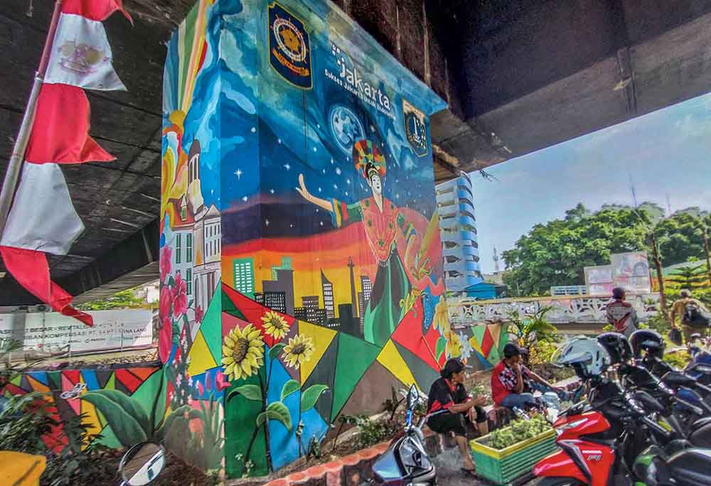 Mural Betawi Tambah Estetika Kota