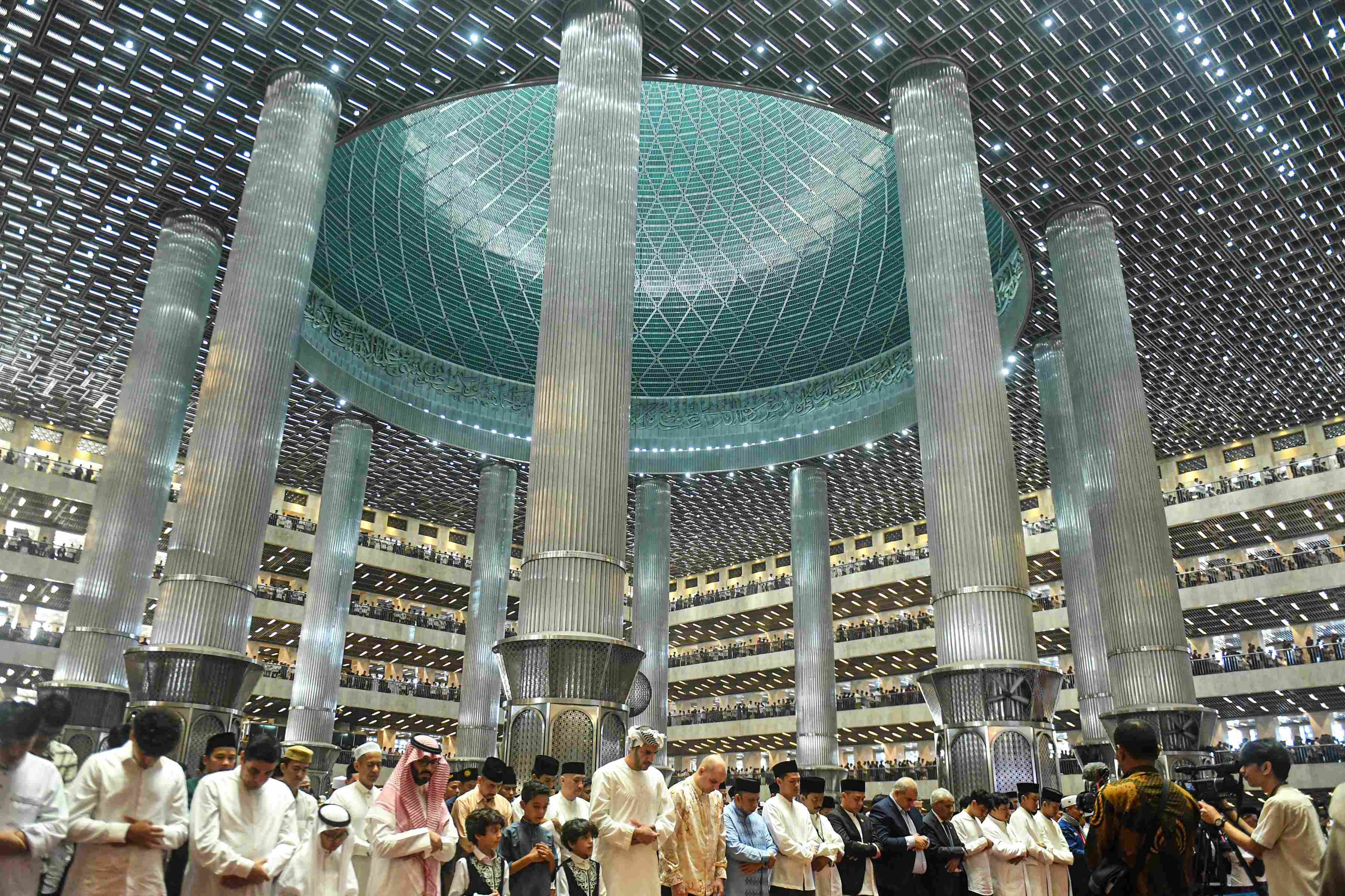  Presiden Jokowi Salat Id di Masjid Istiqlal
