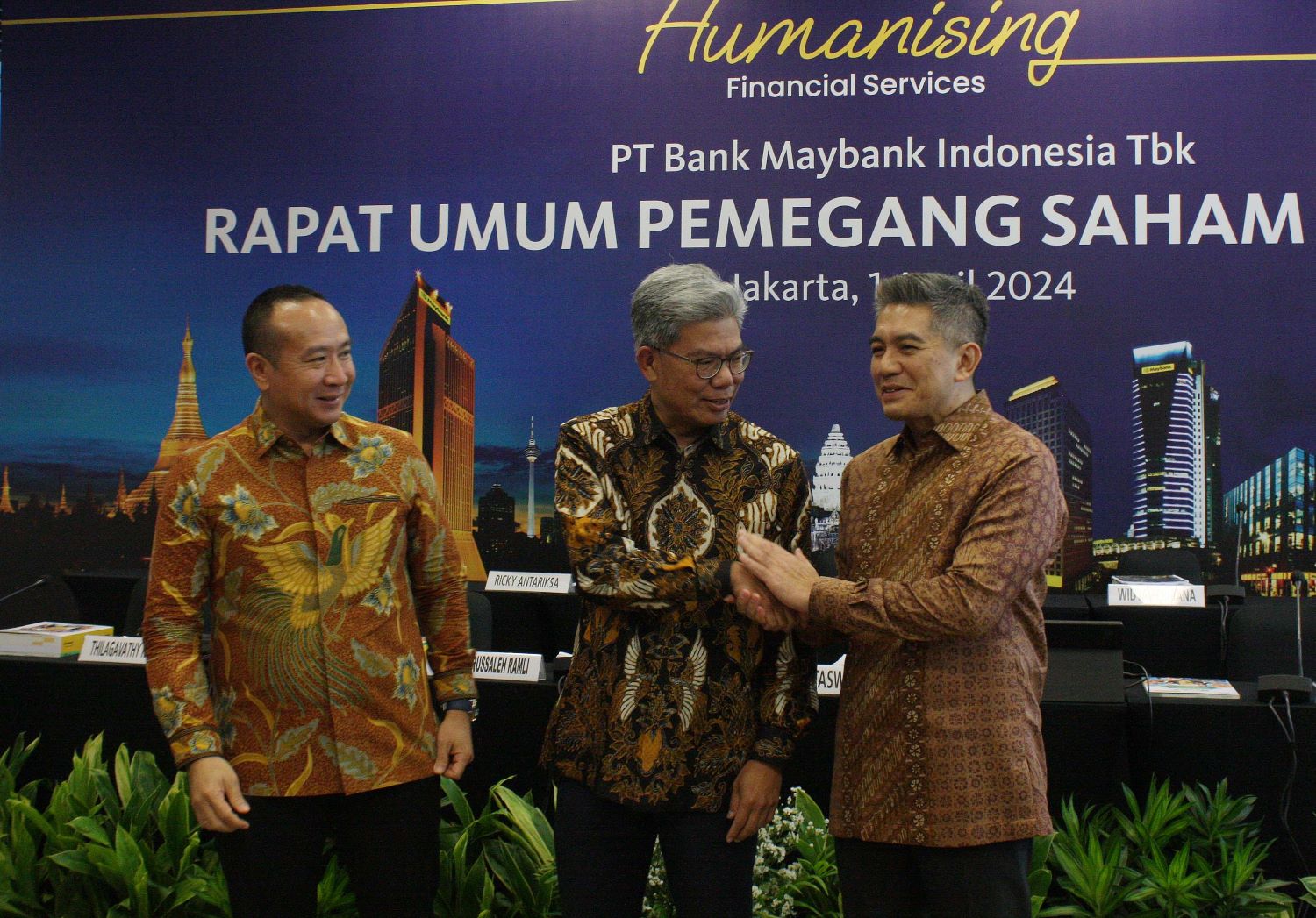 RUPS  PT Bank Maybank Indonesia Tbk Menyetujui Steffano Ridwan Sebagai Presiden Direktur