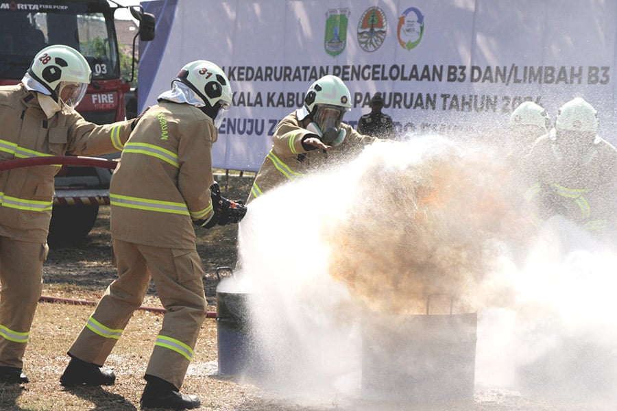 Simulasi Kedaruratan Pengelolaan B3